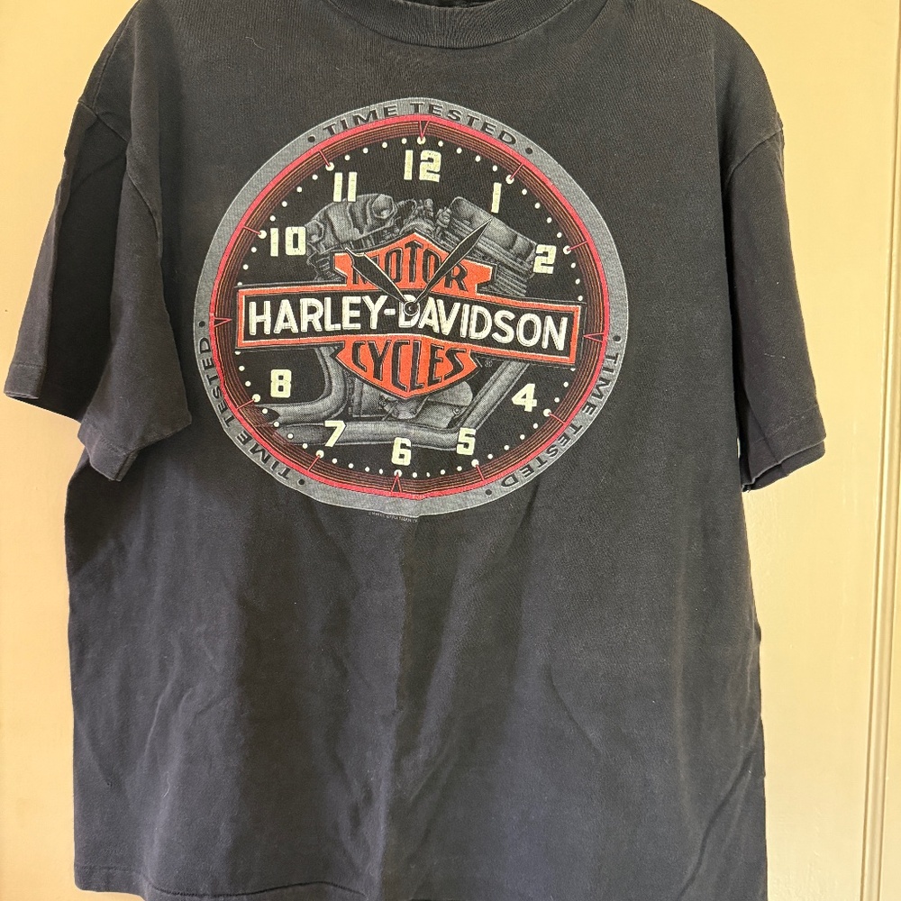 Vintage Harley-Davidson "Time Tested" T-shirt- two-sided plus sleeve 1994
